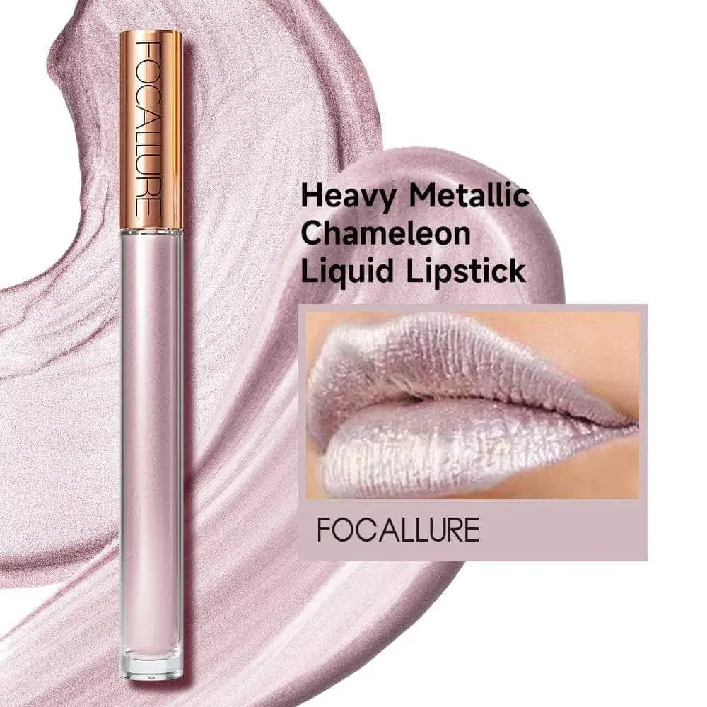 12Pcs Heavy Metallic Chameleon Liquid Lipstick Set #1~#12