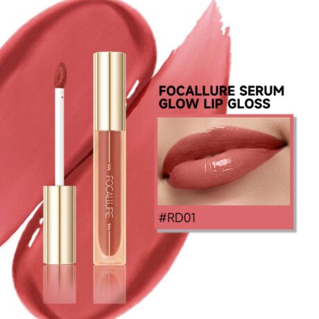 Serum Glow Lipgloss #RD01 Enchanting Rose