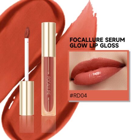 Serum Glow Lipgloss #RD04 Coral Delight